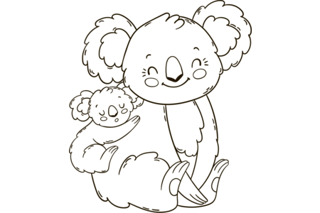 Printable coloring pages Jungle animals9 – 10doigts