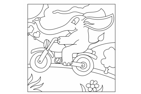 Printable coloring pages Elephant 11 – 10doigts
