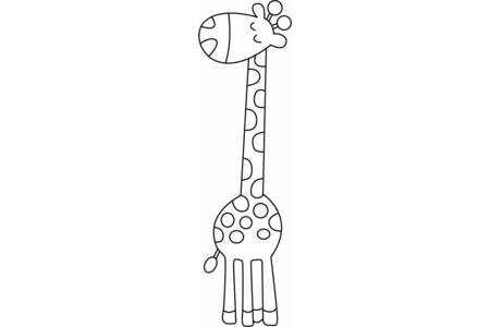 Printable coloring pages Giraffe 01 – 10doigts