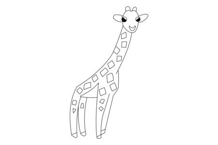 Printable coloring pages Giraffe 03 – 10doigts