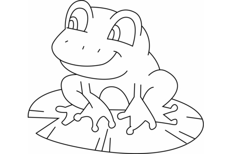 Printable coloring pages Frog 02 – 10doigts