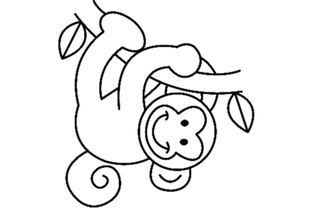 Printable coloring pages Monkey08 – 10doigts
