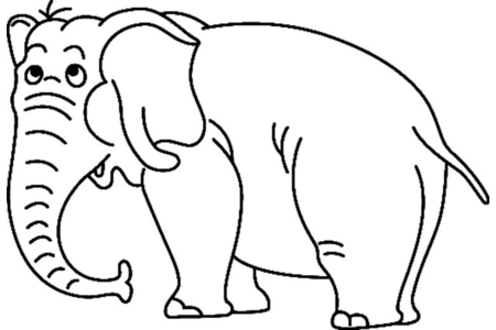 Dibujos para imprimir : Elefante09 – 10 Doigts