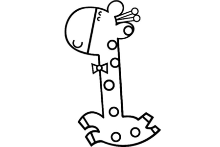 Dibujos para imprimir : Jirafa02 – 10 Doigts