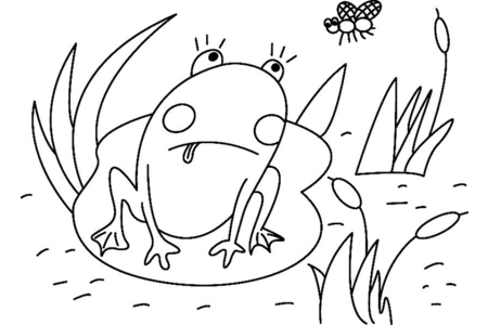 Printable coloring pages: Frog01 – 10 Doigts