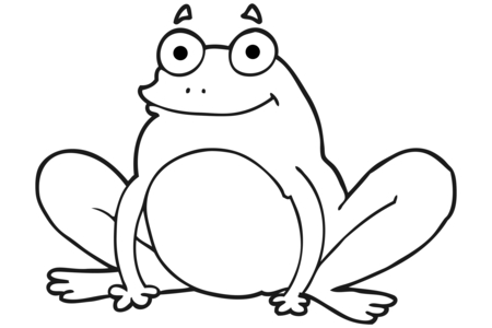Printable coloring pages: Frog08 – 10 Doigts