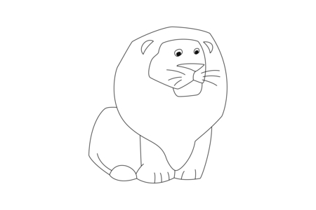 Dibujos para imprimir : León 06 – 10 Doigts