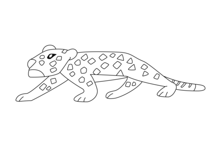 Dibujos para imprimir : Pantera 01 – 10 Doigts