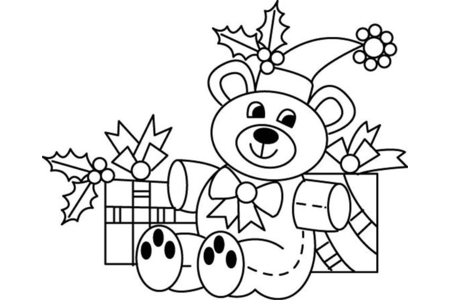 Printable coloring pages: Bear 07 – 10 Doigts