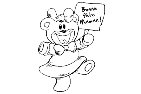 Dibujos para imprimir : Osito 04 – 10 Doigts