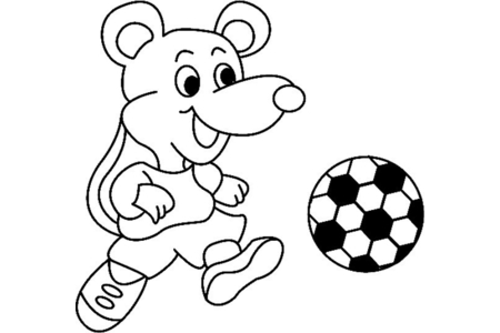 Printable coloring pages: Mouse 01 – 10 Doigts