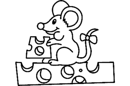 Dibujos para imprimir : Ratón 02 – 10 Doigts