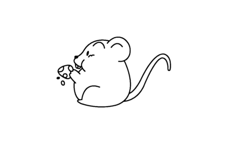 Printable coloring pages: Mouse 11 – 10 Doigts