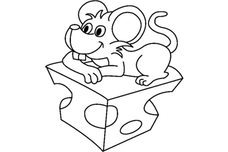 Dibujos para imprimir : Ratón 12 – 10 Doigts