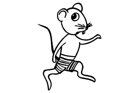 Dibujos para imprimir : Ratón 13 – 10 Doigts