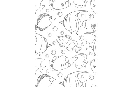Printable coloring pages: Marine animals10 – 10 Doigts