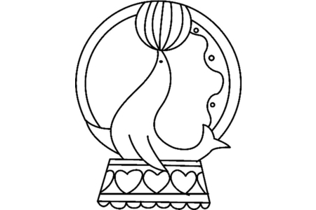 Dibujos para imprimir : Oso marino 03 – 10 Doigts