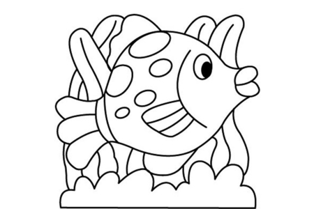 Printable coloring pages: Fish 13 – 10 Doigts