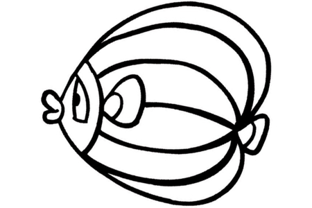 Printable coloring pages: Fish 29 – 10 Doigts