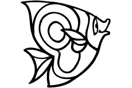 Printable coloring pages: Fish 30 – 10 Doigts