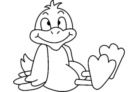 Dibujos para imprimir : Pato 02 – 10 Doigts