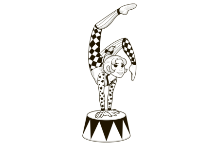 Dibujos para imprimir : Circo equilibrista – 10 Doigts