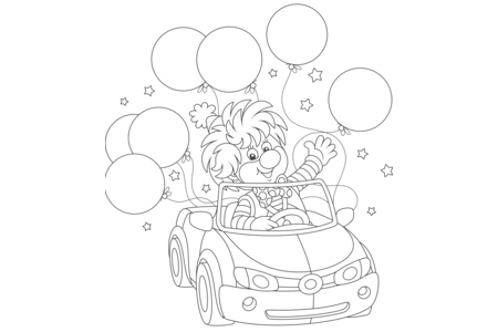 Dibujos para imprimir : Circo7 – 10 Doigts