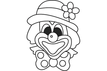 Dibujos para imprimir : Payaso 01 – 10 Doigts