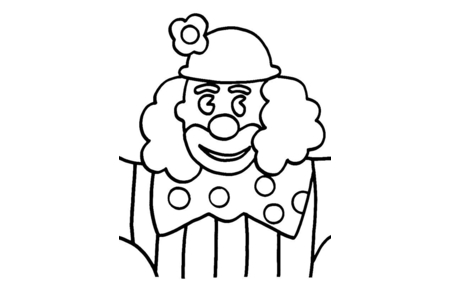 Dibujos para imprimir : Payaso 16 – 10 Doigts