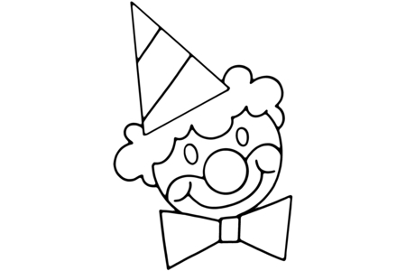 Dibujos para imprimir : Payaso 18 – 10 Doigts