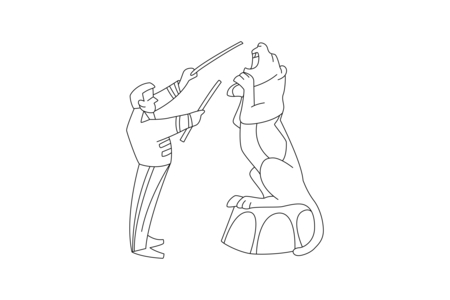 Dibujos para imprimir : Domador 01 – 10 Doigts