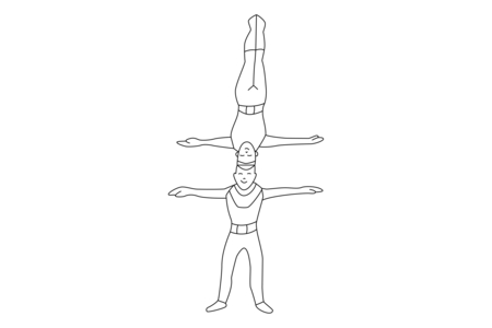 Dibujos para imprimir : Equilibristas 01 – 10 Doigts