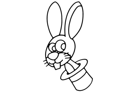Dibujos para imprimir : Conejo 01 – 10 Doigts