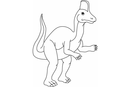 Printable coloring pages: Corithosaurus – 10 Doigts