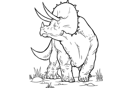 Printable coloring pages: Dinosaurs11 – 10 Doigts