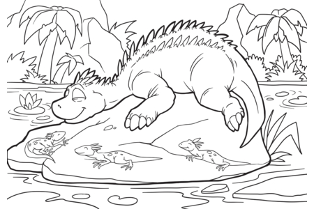 Dibujos para imprimir : Dinausores15 – 10 Doigts