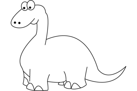 Printable coloring pages: Dinosaur 09 – 10 Doigts