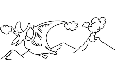 Printable coloring pages: Dinosaur 10 – 10 Doigts