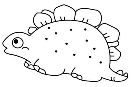 Printable coloring pages: Dinosaur 13 – 10 Doigts