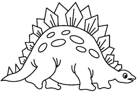 Printable coloring pages: Dinosaur 14 – 10 Doigts