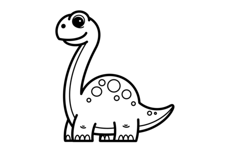 Printable coloring pages: Dinosaur 21 – 10 Doigts