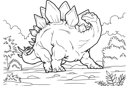 Printable coloring pages: Dinosaur 26 – 10 Doigts