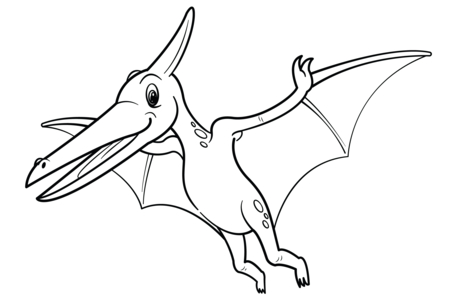 Printable coloring pages: Dinosaur 27 – 10 Doigts