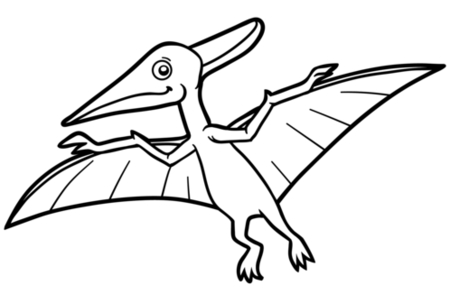 Printable coloring pages: Dinosaur 38 – 10 Doigts