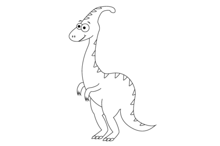 Printable coloring pages: Dinosaur 40 – 10 Doigts