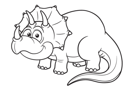 Printable coloring pages: Dinosaur 62 – 10 Doigts