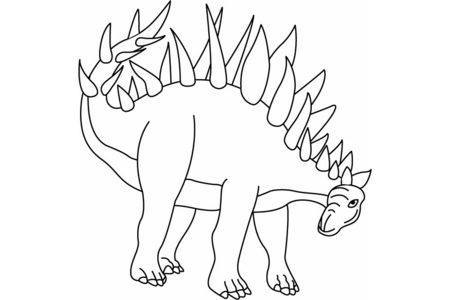 Dibujos para imprimir : Kentrosaurio – 10 Doigts