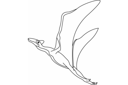 Dibujos para imprimir : Quetzalcoatlus – 10 Doigts