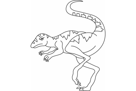 Printable coloring pages: Valdosaurus – 10 Doigts