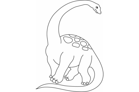 Printable coloring pages: Zizhongosaurus – 10 Doigts